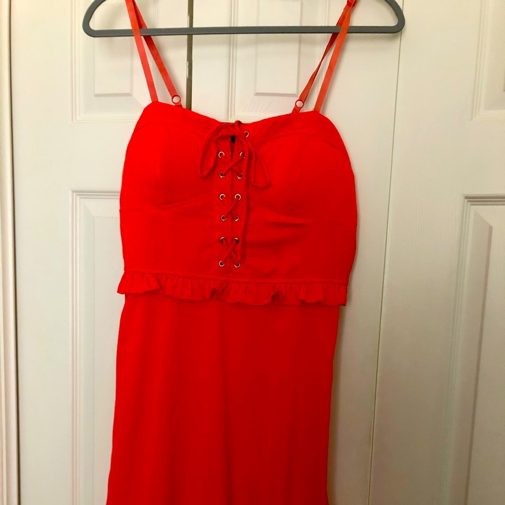 Corset Top Coral Dress M